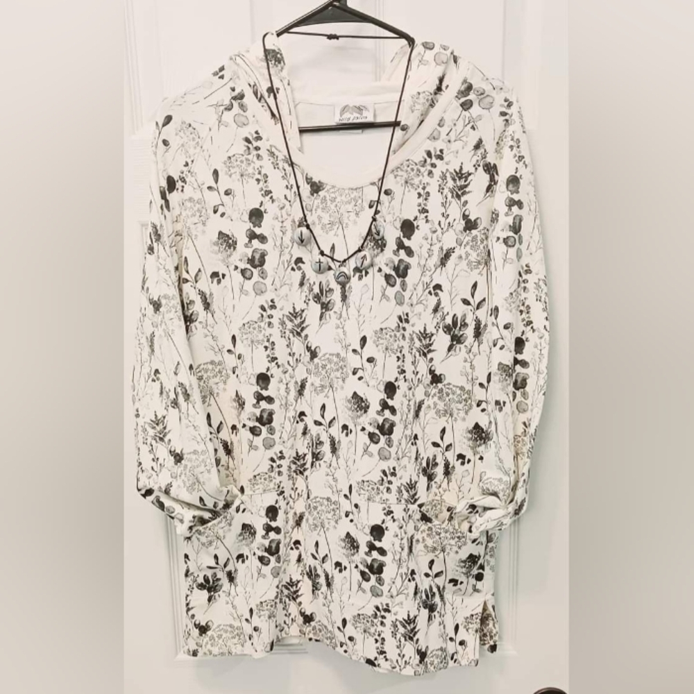 WILD PALM Botanical Top sz M